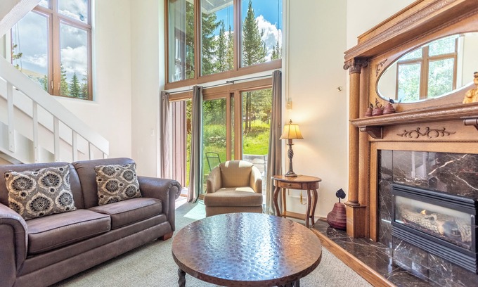 Copper Mountain Village Condo | Ski-in/Walk-out condo, free wifi, covered parking. kitchen, pet friendly!