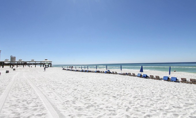 Panama City Beach Condo | 🏖️Skip the elevator to the 2nd floor with same level reserved parking Gulf front condo!🏖️