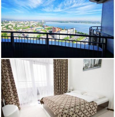 Dnipro Hotel | SkyTech Most City Hotel 19 floor PANORAMIC VIEW