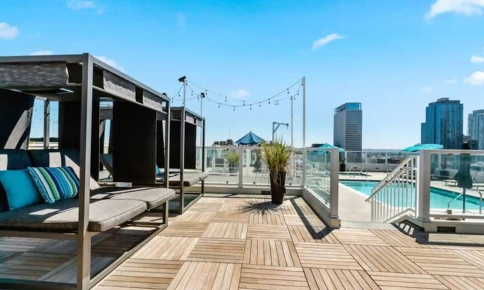 Historic Core Condo | Sleek Downtown LA Abode w/Gym & Rooftop Pool