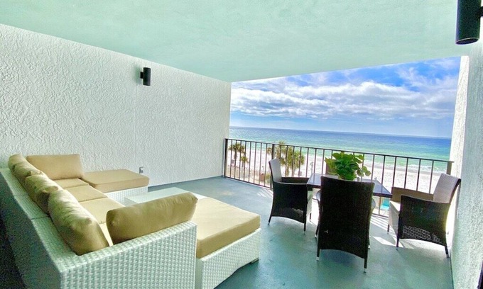 Biltmore Beach Condo | Slice of Salty Life! Beachfront Condo, Spectacular Balcony, Beach Service, Pool