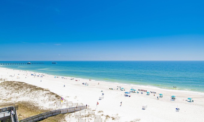 Gulf Shores Condo | Small Complex Corner Unit with Direct Gulf Views Covered Parking