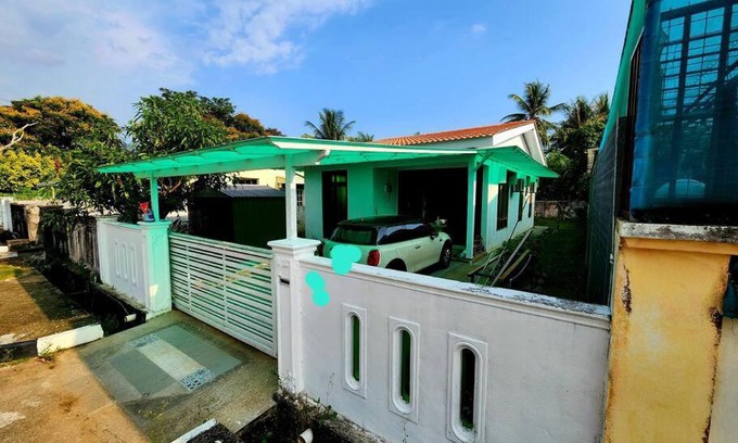 George Town House | Small Green Bungalow in Balik Pulau