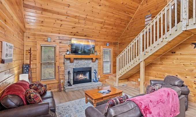 Sevierville Cabin | SMOKY MTN STAYS OFF LAKE w/POOL & HOT TUB