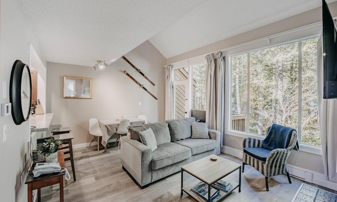 Glacier Condo | Snowater Condo #45 - Wi-Fi - Fireplace - Washer/Dryer - Sleeps 4