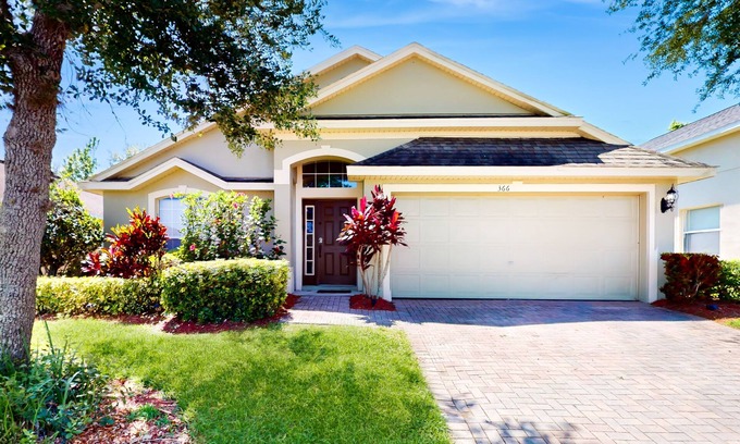 Marbella House | Snowbird-friendly home with private pool, spa, game room, tennis, basketball, AC