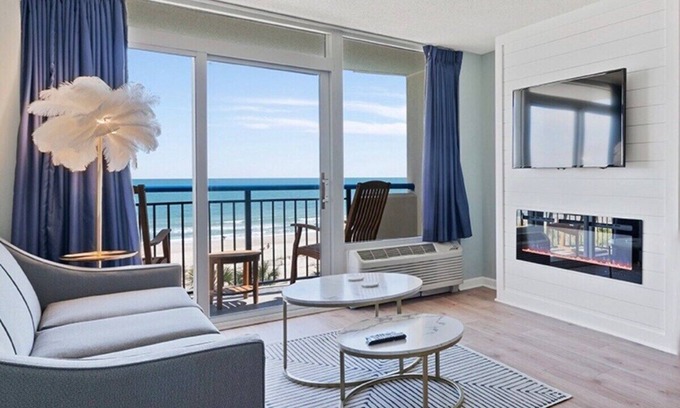 Myrtle Beach Apartment | Snowbird Specials Available-Tranquil Palms Oceanfront Condo