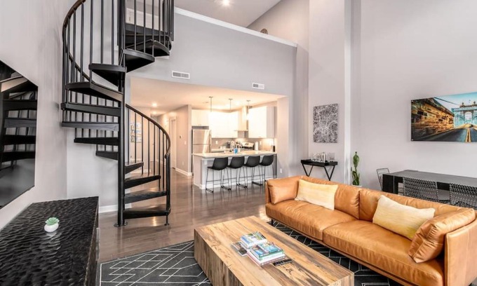 Over-the-Rhine House | Soaring 2-Bedroom Parkside Loft Walkable to it All