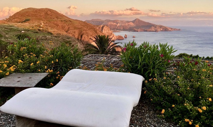 Lipari Apartment | Sol Levante - fully equipped studio with sea, volcano & Etna views