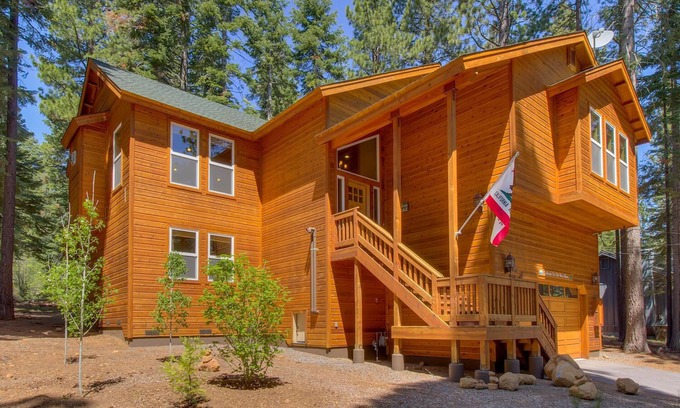 Tahoe Woods House | Solitude on the West Shore: Spacious Retreat Near Tahoe City with Hot Tub, Games