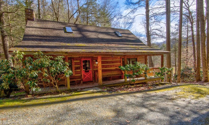 Boone House | Soothing Waters - 2BR home on stream with a hot tub!