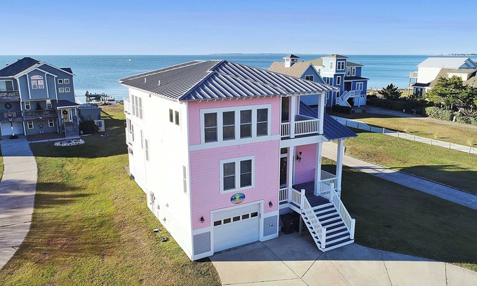 Colington Harbour House | Soundfront, Sound Views, Private Dock, Rec Room, COL21, Warrens Sound Retreat