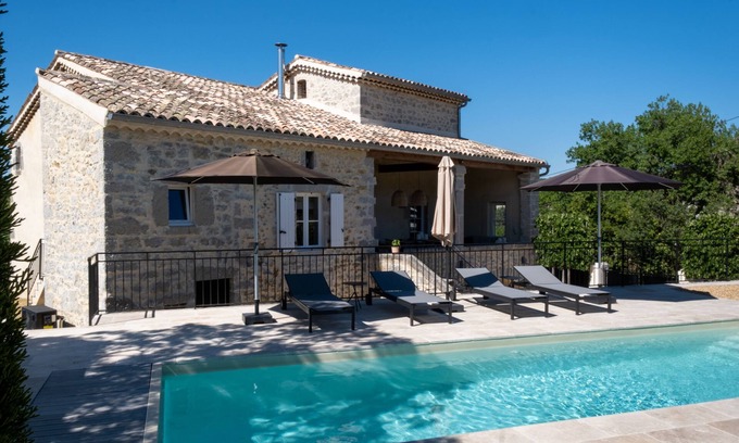 Saint-Andre-de-Cruzieres Other | South Ardèche. Air-conditioned character house. Swimming pool. 5 bedrooms. Sleeps 10.