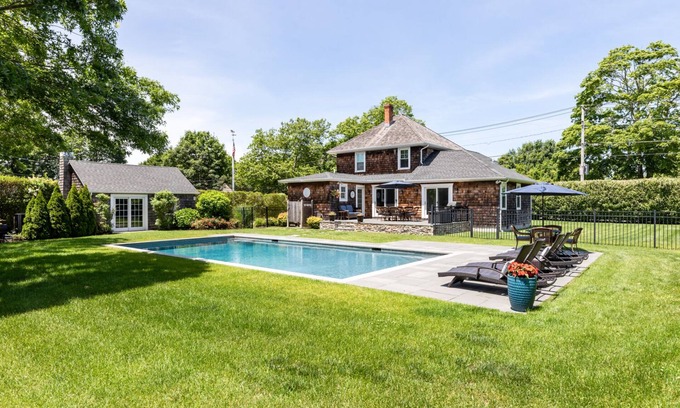 Southampton House | Southampton Village Renovated Sun-filled Charming Home, Heated Salt water Pool
