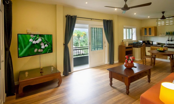 Laem Set Apartment | Spacious 1 Bed Apartment Jade with balcony, office and complimentary moped.