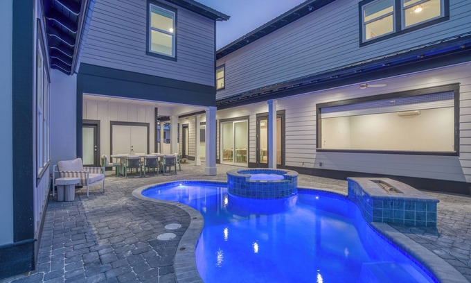 Gulfview Heights House | Spacious 10-bedroom house with carriage. Pool and spa with Deeded beach access!
