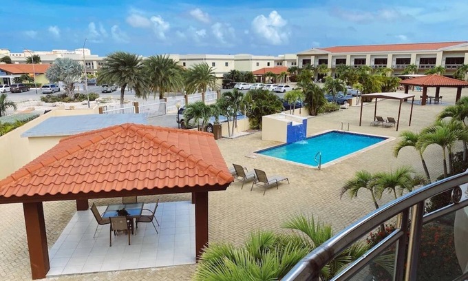 Oranjestad-West Condo | Spacious 2 Bedroom steps from Eagle Beach at Aruba Breeze Condos
