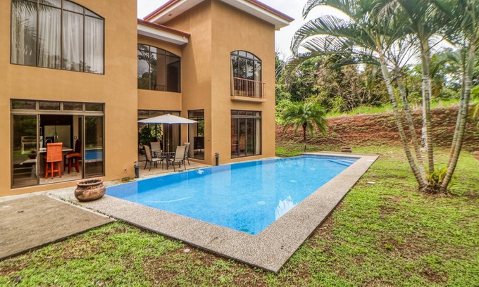 Esterillos House | Spacious 2-story home near the beach w/private outdoor pool, AC, patio, WiFi