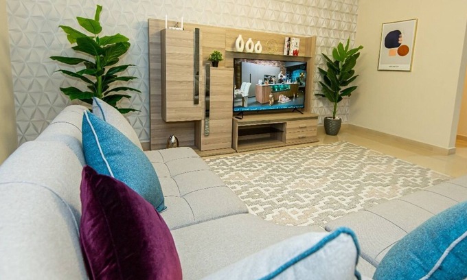 Heliopolis Apartment | Spacious 3-bedroom apartment Pool View Near the Airport