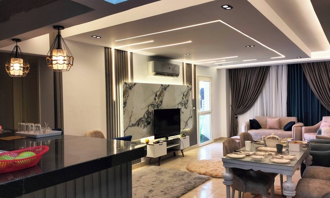 Madinaty Apartment | Spacious 3-bedroom apartment with excellent view , WiFi, AC in brilliant Cairo