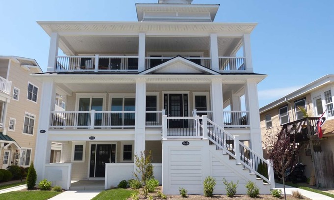 North End Condo | Spacious 5 Bedroom 4.5 Bath w/Private Elevator- 1 block from Boardwalk