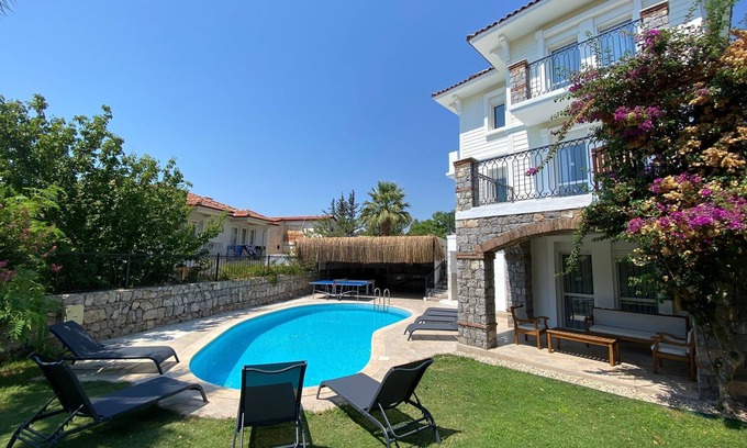 Oludeniz Villa | Spacious 5 Bedrooms Private Heated Outdoor Pool, Pool Table, Table Tennis, BBQ