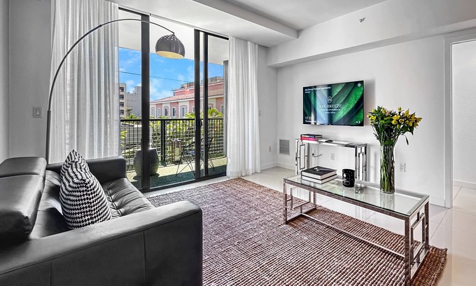 Bay Harbor Islands Apartment | Spacious and Stylish Terrace 1BD Apt | Balcony, Kitchen and Daily Housekeeping