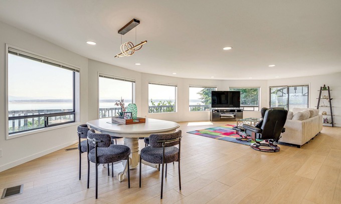 Camano Island House | Spacious Camano Home w/Hot Tub & Water Views!