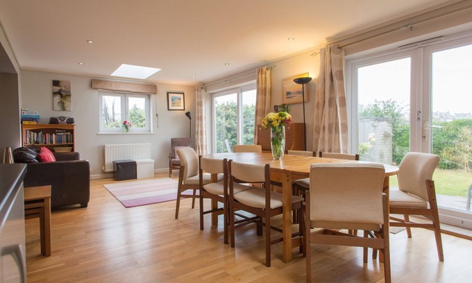 Perranporth Apartment | Spacious, detached, holiday home with sea views!