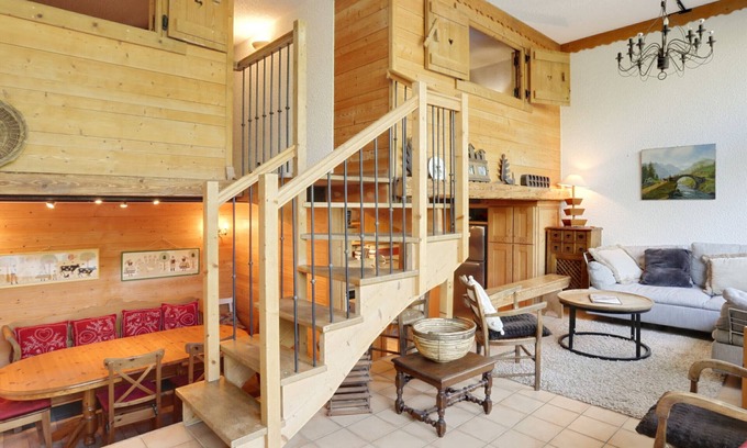 Meribel Centre Apartment | Spacious Duplex for 10 in Méribel Centre, Near Slopes & Shops