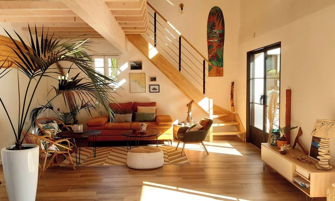 Le Grand-Village-Plage House | Spacious house on the edge of the forest and close to the beach.