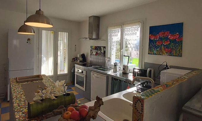 Chambonas House | Spacious holiday home with terrace in Chambonas