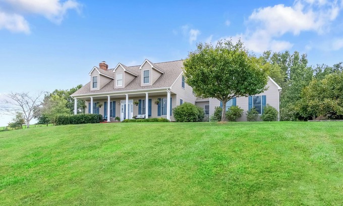 Blacksburg House | Spacious home with serene views, outdoor lounge, fire pit, and hammock, just minutes to downtown