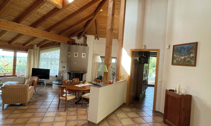 Dettighofen House | Spacious panoramic villa, sauna sophisticated furnishings, view of the mountains