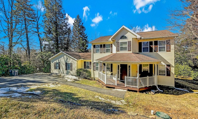 Long Pond House | Spacious Pocono house with private hot tub, deck, pool table - free wifi