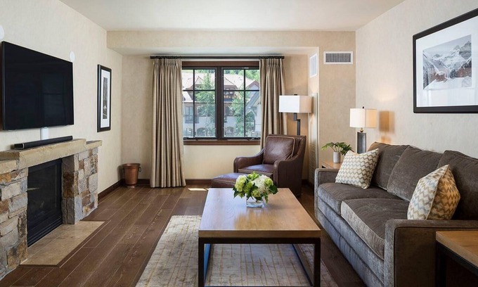 Mountain Village Resort | Spacious Suite w/ Gas Fireplace & Amazing Mountain Views