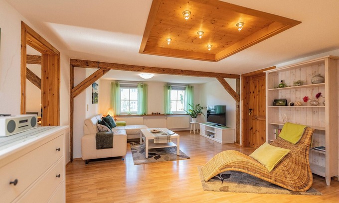 Bad Liebenstein Apartment | Spacious top floor with half-timbered flair and far-reaching views for 4