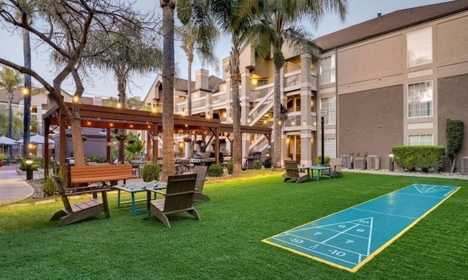 Sunnyvale Resort | Spacious Two-Bedroom Suite with Free Breakfast and Outdoor Pool Access!