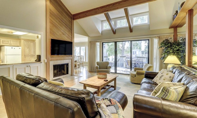 Beach Lagoon Villa | Spacious, updated 4 bedroom Turtle Lane townhome with community pool access!