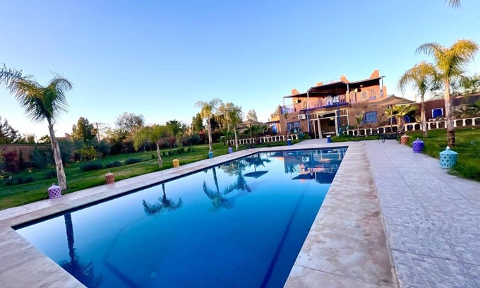 Sidi Abdallah Ghiat Villa | Spacious villa perfect for family or friends in front of the Atlas Mountains.