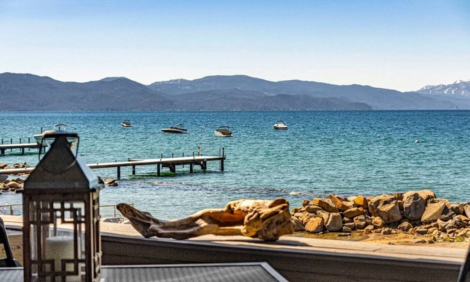 Tahoe Vista Condo | *Special* BeachfrontDream~Private Beach~Lake Tahoe