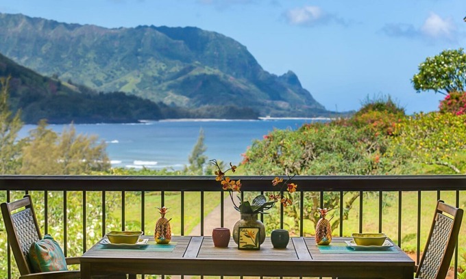 Princeville Resort | SPECIAL DEALS! One of a Kind! THE Best Ocean Views with Bali Hai & Hanalei Bay