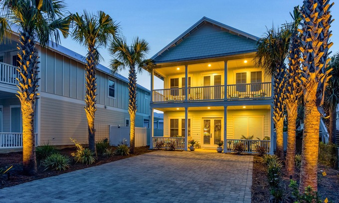 West Panama City Beach House | Special event private beach house with saltwater pool, half block from the beach