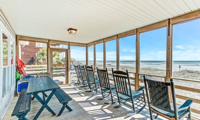 Folly Beach House | Special oceanfront home w/stunning ocean views & private beach access