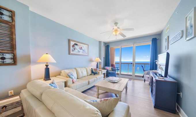 Panama City Beach Condo | 🌞 Spectacular, Breathtaking Views! Spacious Balcony!