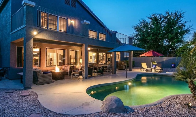 Superstition Springs House | Spectacular Golf Course Home with Pool and Views!