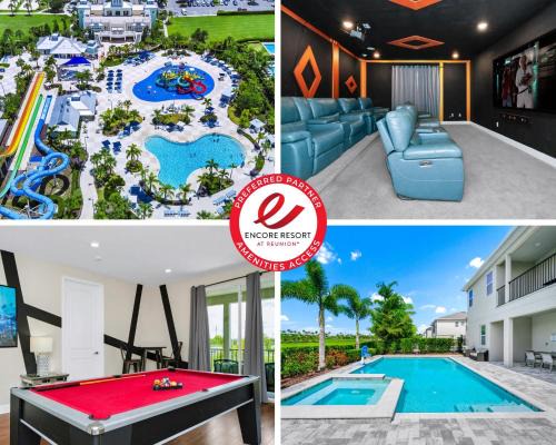 West Kissimmee House | Spectacular Home Near Disney With Private Pool, Movie Theater And Pool Table With Waterpark & Resort Access - 332Sf