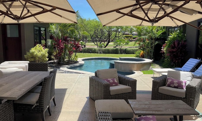 Kamuela House | Spectacular luxury golf course view home in the heart of the Mauna Lani resort