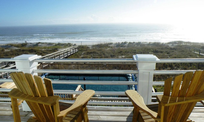 Carolina Beach House | Spectacular Oceanfront House With Pool! Reserve Your Seats Today