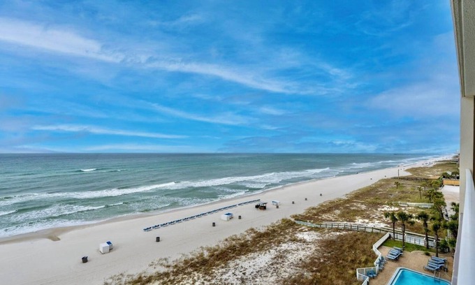 Panama City Beach Condo | SPECTACULAR PANORAMIC OCEAN VIEWS #LARGE BALCONY# 2Br/2Ba # Free Beach Chairs